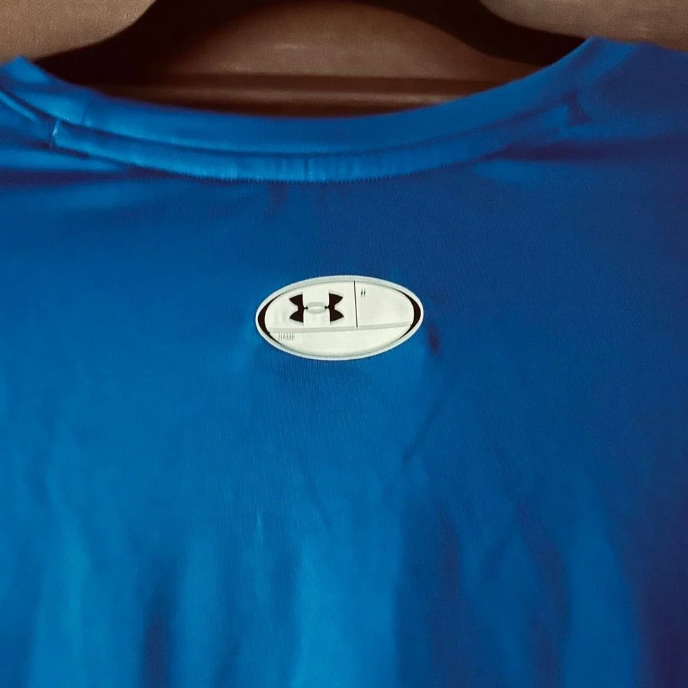 Under armour men's rash guard royal blue‎ 2XL EUC